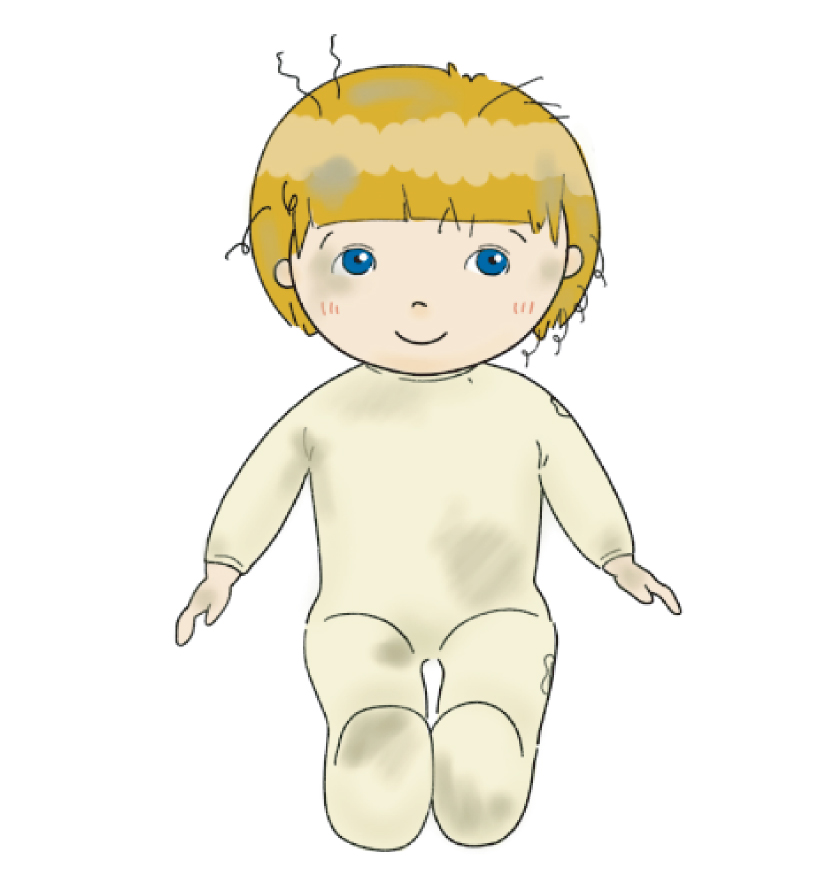 50cmサイズのごっこ人形 (描き目)