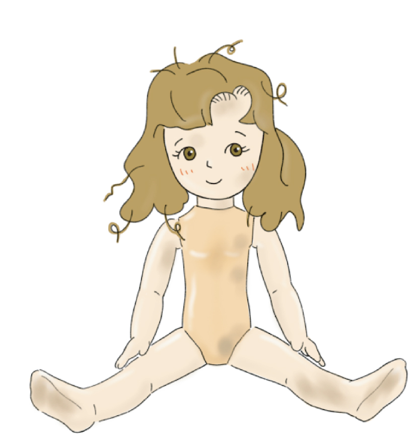 30cmサイズのごっこ人形 (眠り目)